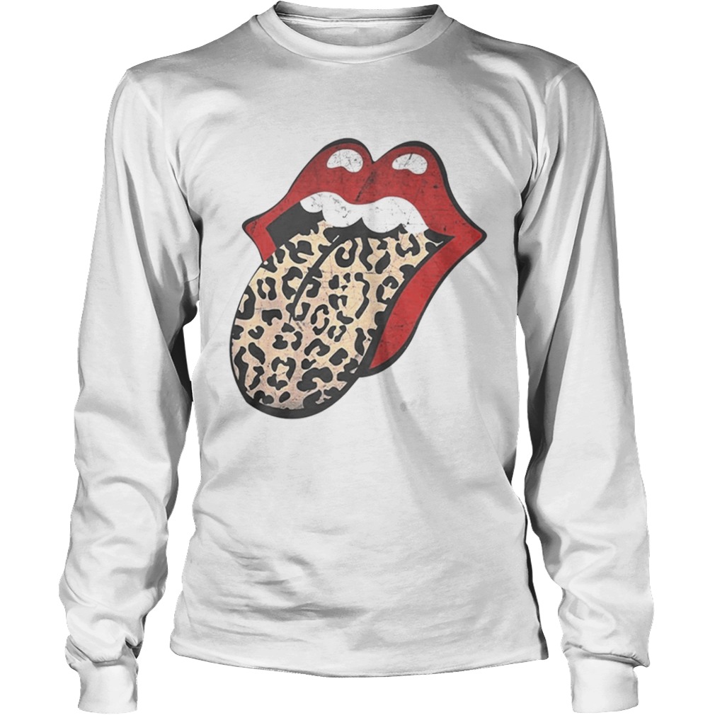 rolling stone t shirt with leopard tongue