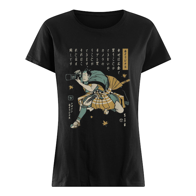 samurai photographer t shirt