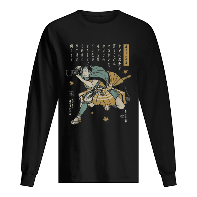 samurai photographer t shirt