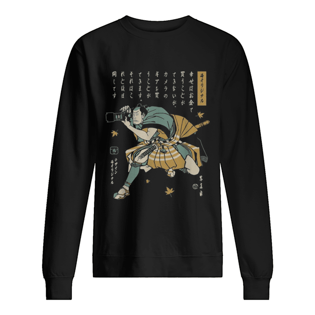 samurai photographer t shirt