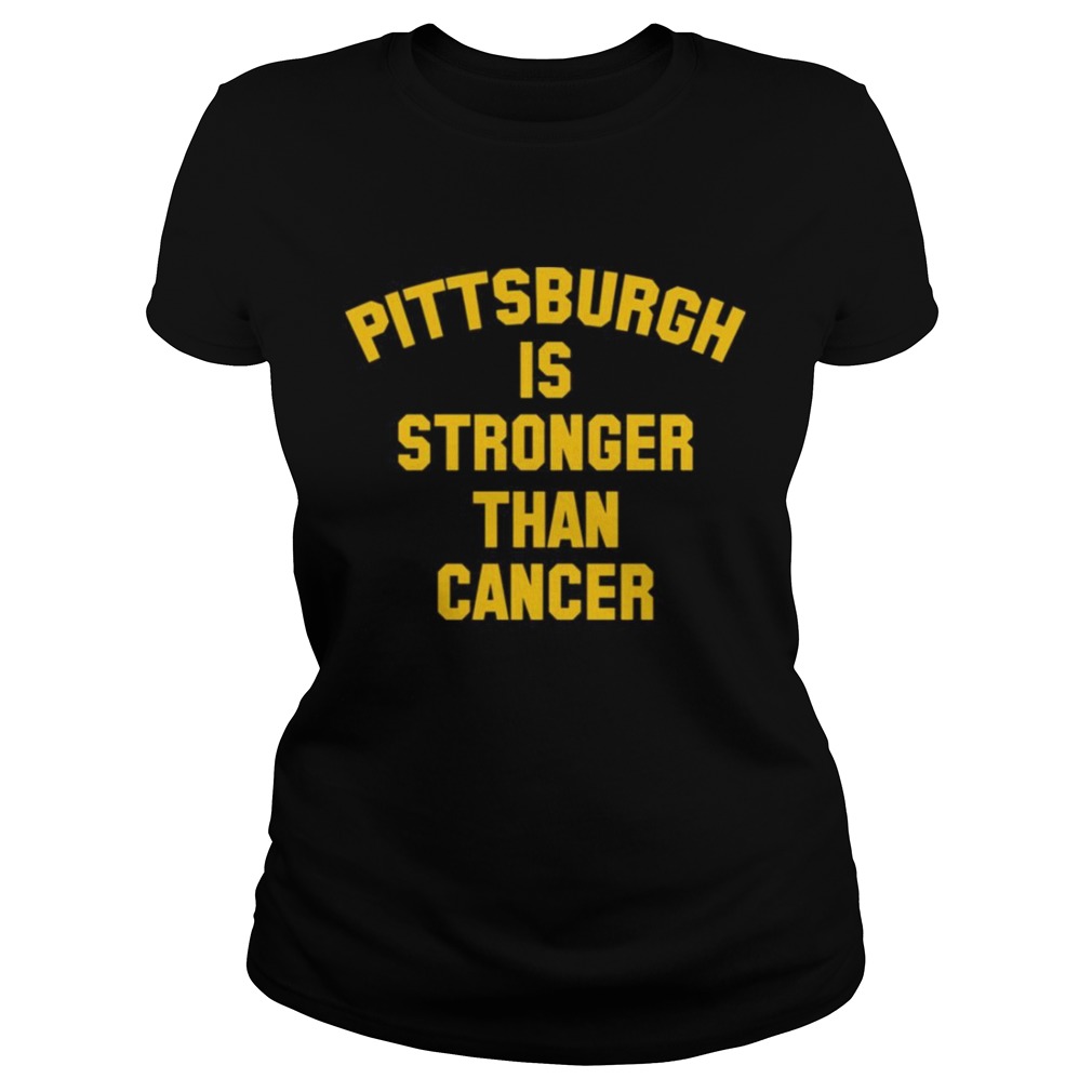 pittsburgh steelers stronger than cancer shirt