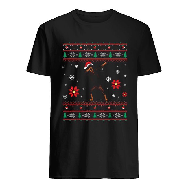 Dabbing Doberman Christmas shirts