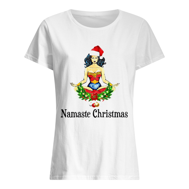 Namaste Christmas Wonder Woman Classic Women's T-shirt