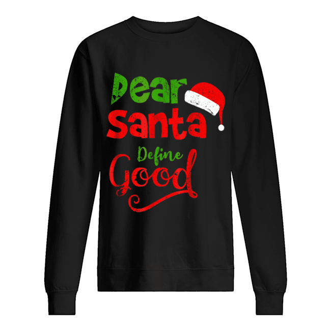 santa define good shirt