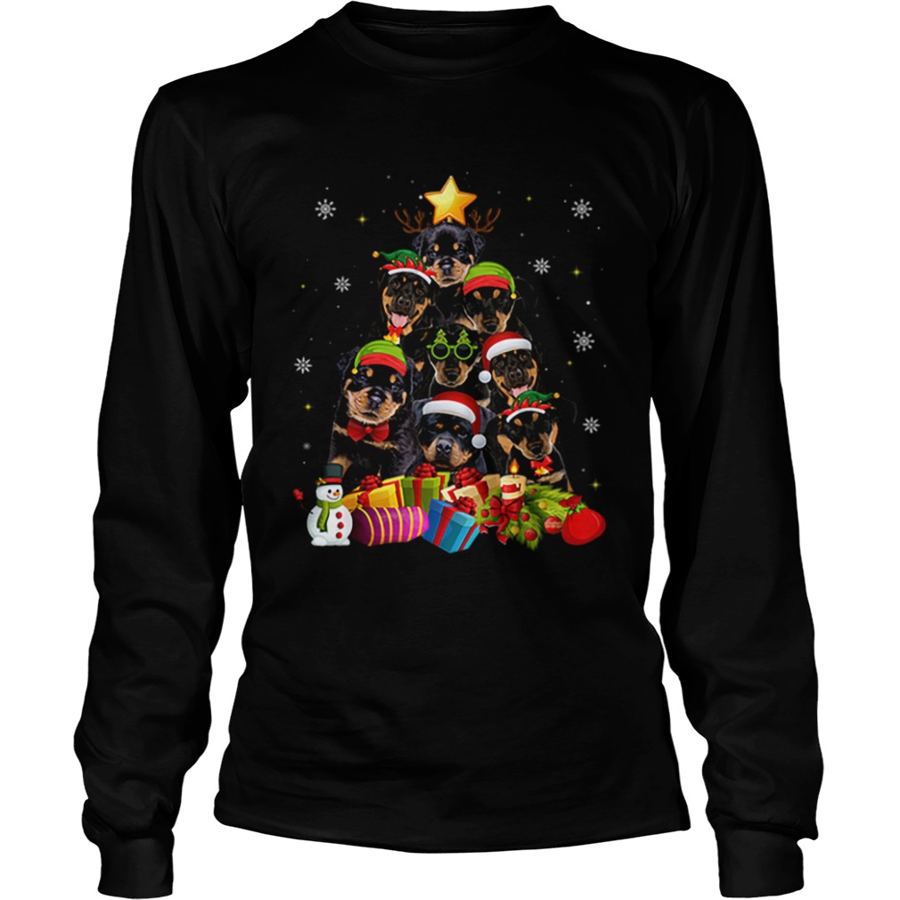 rottweiler christmas t shirt