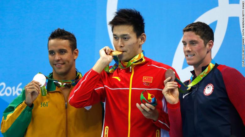 Triple Olympic champion Sun Yang handed eight-year bans