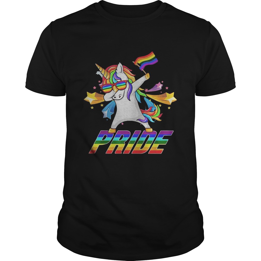 Dabbing Unicorn LGBT Gay Pride shirts