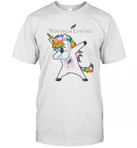 Dabbing Unicorn Mask Young Living Logo Coronavirus T-Shirts