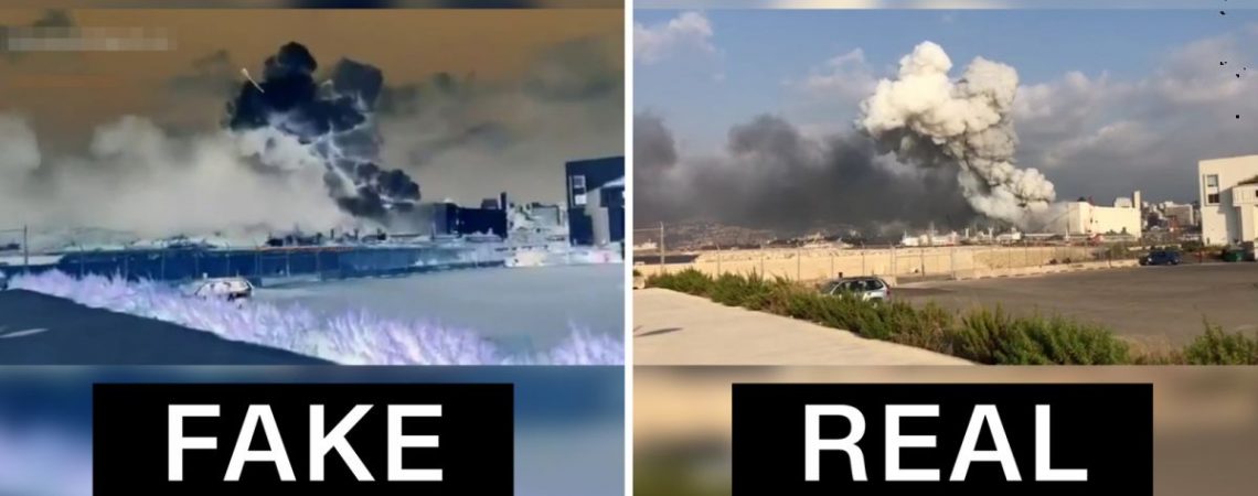 Doctored videos are already faking the cause of Beiruts’s explosions