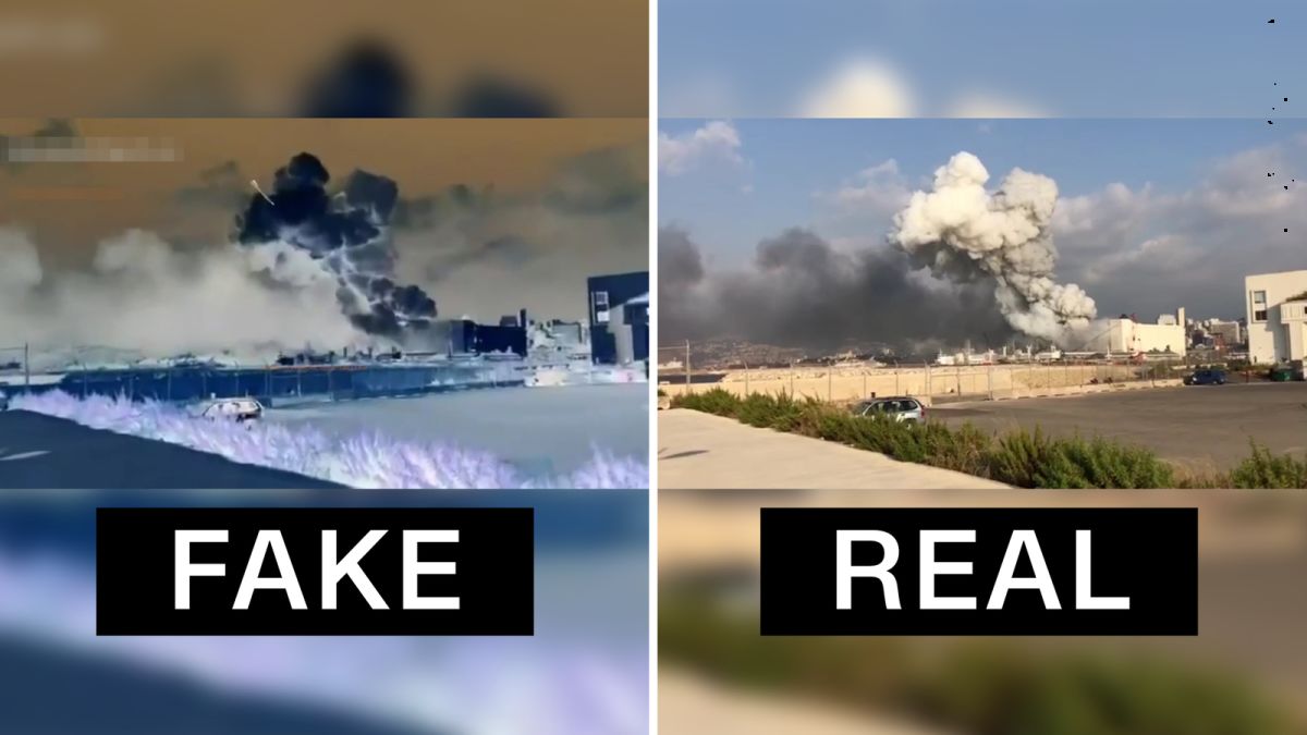 Doctored videos are already faking the cause of Beiruts’s explosions