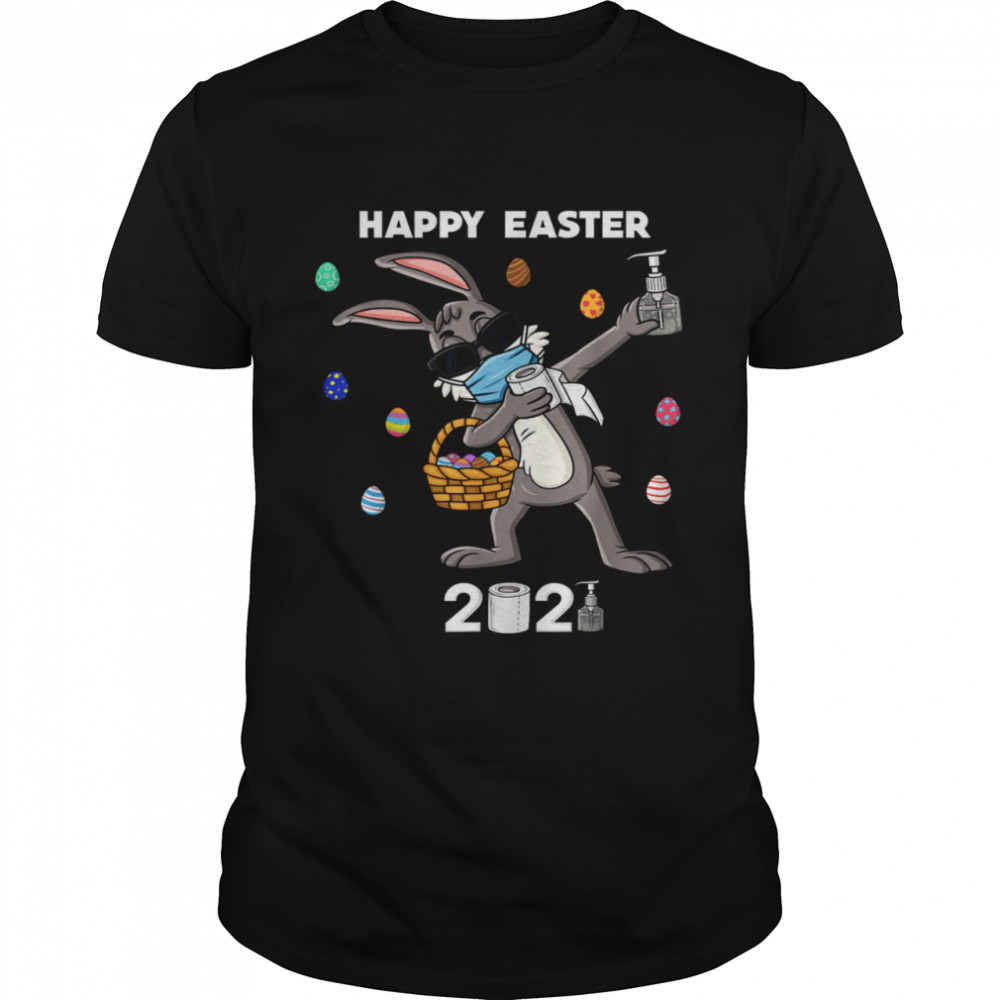 Dabbing Rabbit In A Mask Easter Day 2021 shirts