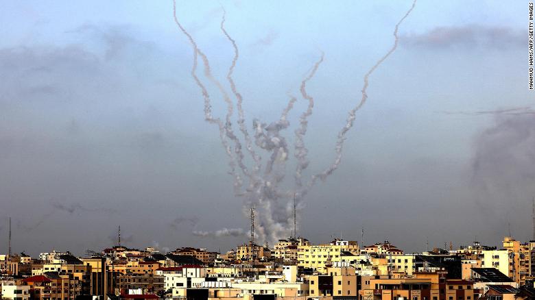 Israel launches airstrikes after rockets fired from Gaza in day of escalation