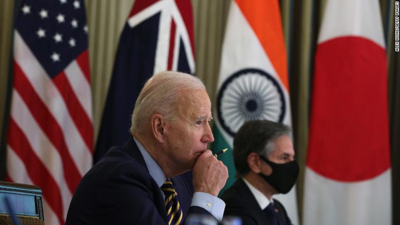 US-China policys: Biden is bringing together Japan Australia and India to stare down Chinas