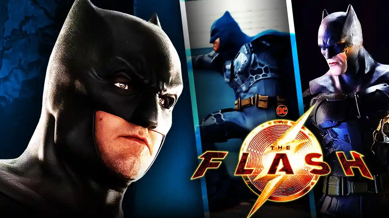 The Flash Movie Reveals Ben Afflecks’s New Batman Suit In Merch s(Photoss)