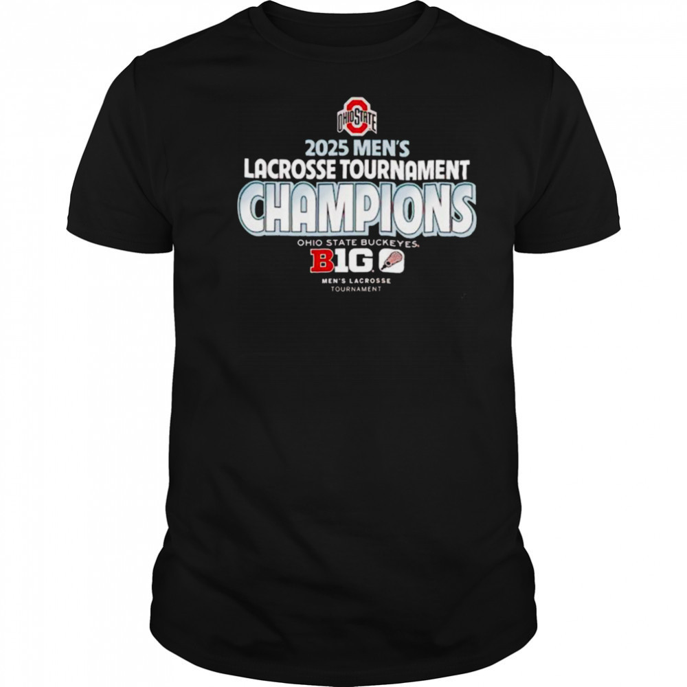 84 Scarlet Ohio State Buckeyes 2025 Big Ten Men’s Lacrosse Conference Tournament Champions T Shirt