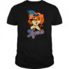 Detroit Tigers Paws mascot American flag shirt