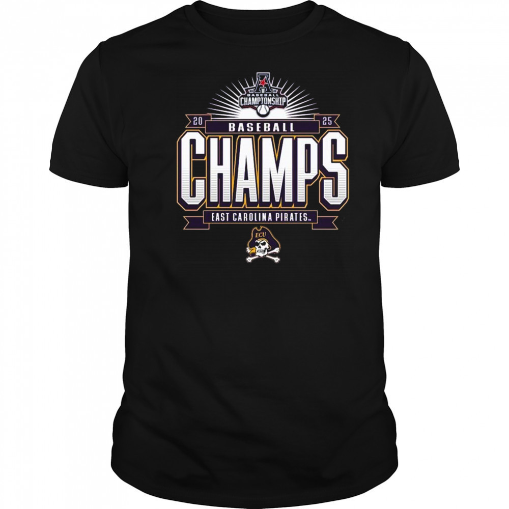 ECU Pirates 2025 AAC Baseball Tournament Champions Shirt