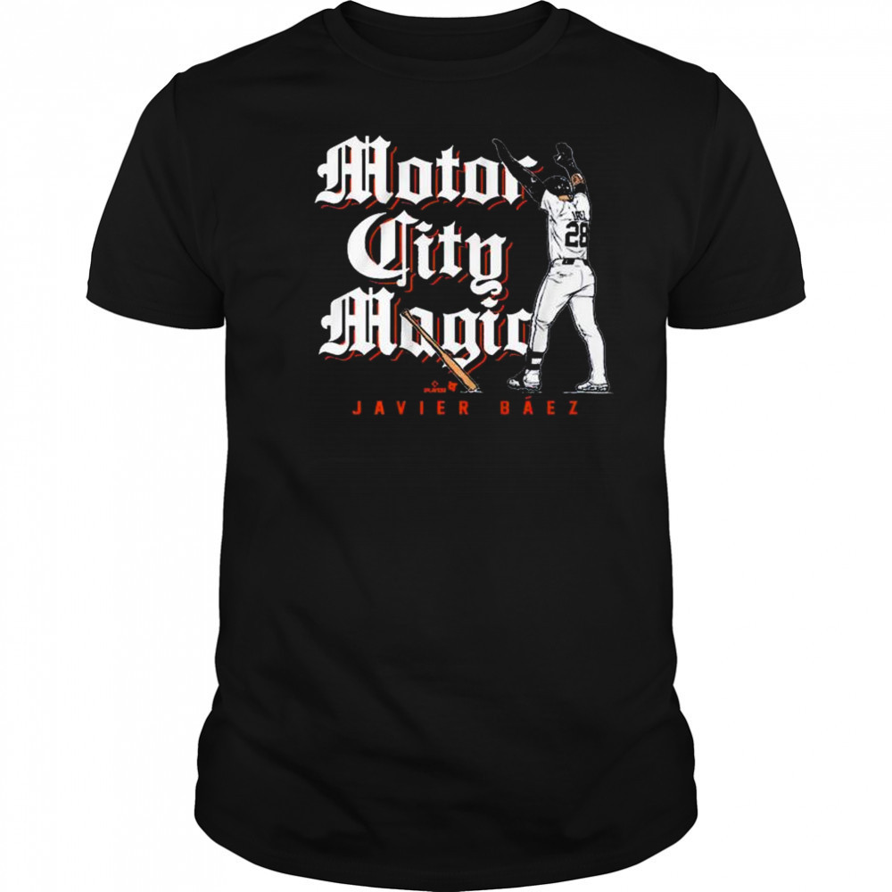 Javier Báez Motor City Magic Detroit Tigers MLB 2025 t-shirt