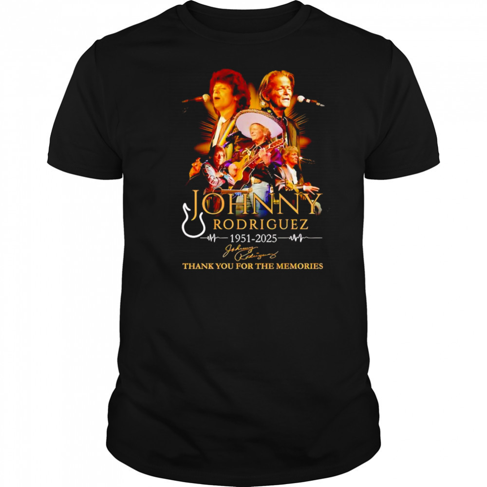 Johnny Rodriguez 1951 2025 thank you for the memories shirt