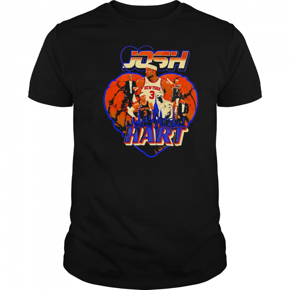 Josh Hart to Hart New York Knicks heart shirt