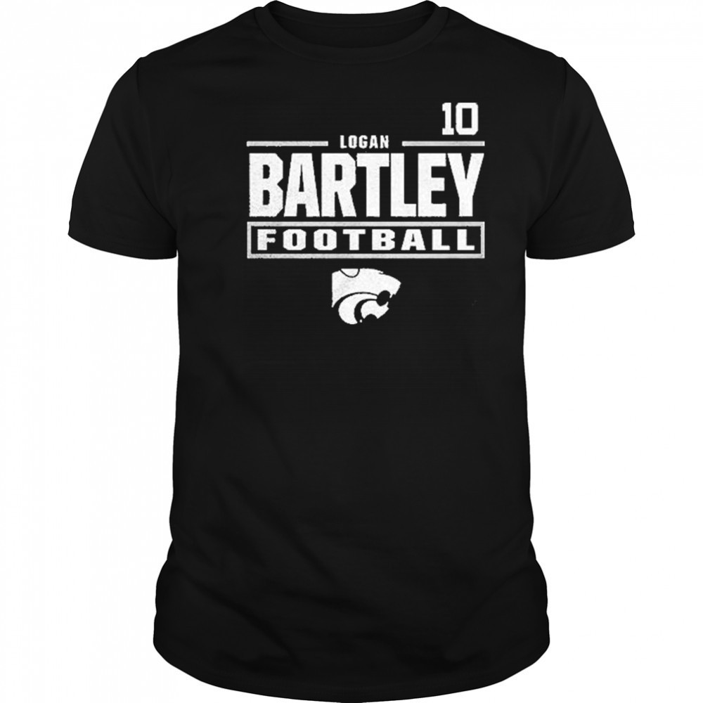 Logan Bartley Kansas State Wildcats Nil Stacked Box Player Special Shirt
