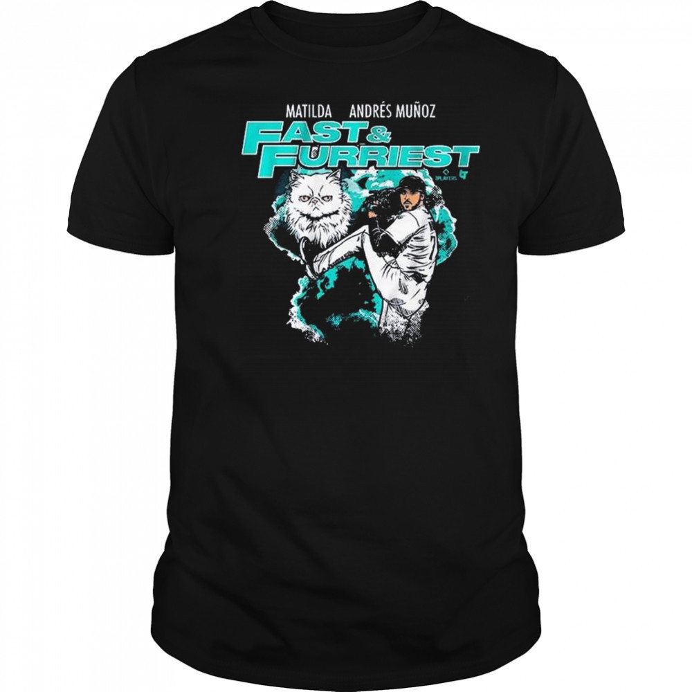 Matilda Andres Muñoz Fast & Furriest Seattle Mariners MLB Graphic t-shirt