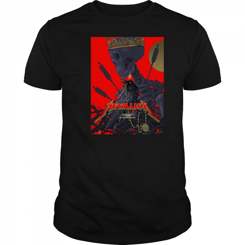 Metallica Columbus OH 5.9.2025 Historic Crew Stadium Poster t-shirt
