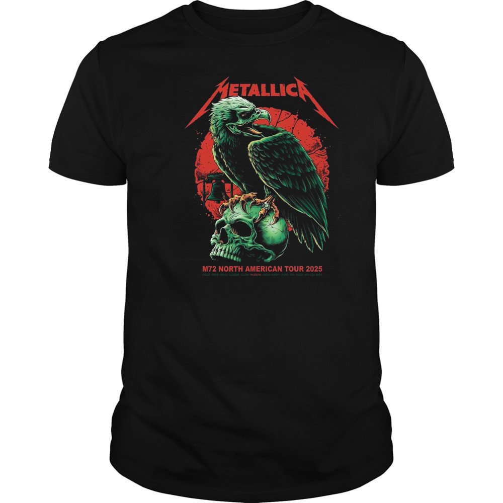 Metallica M72 North American Tour 2025 In Houston – Columbus – Philadelphia – Tampa t-shirt