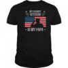 My Favorite Veteran Is My Papa Veterans Day Military America Flag T-Shirt
