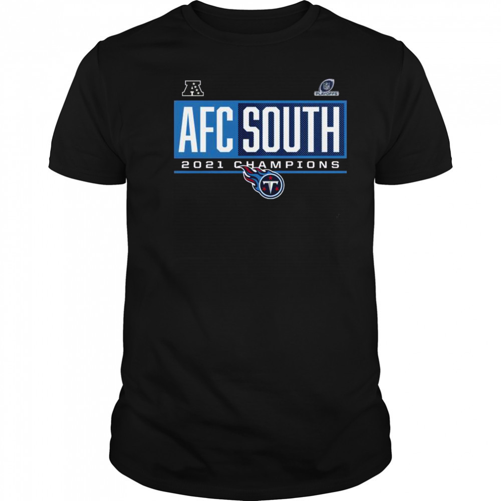 Official Tennessee Titans 2021 AFC South Division Champions Blocked Favorite T-Shirt