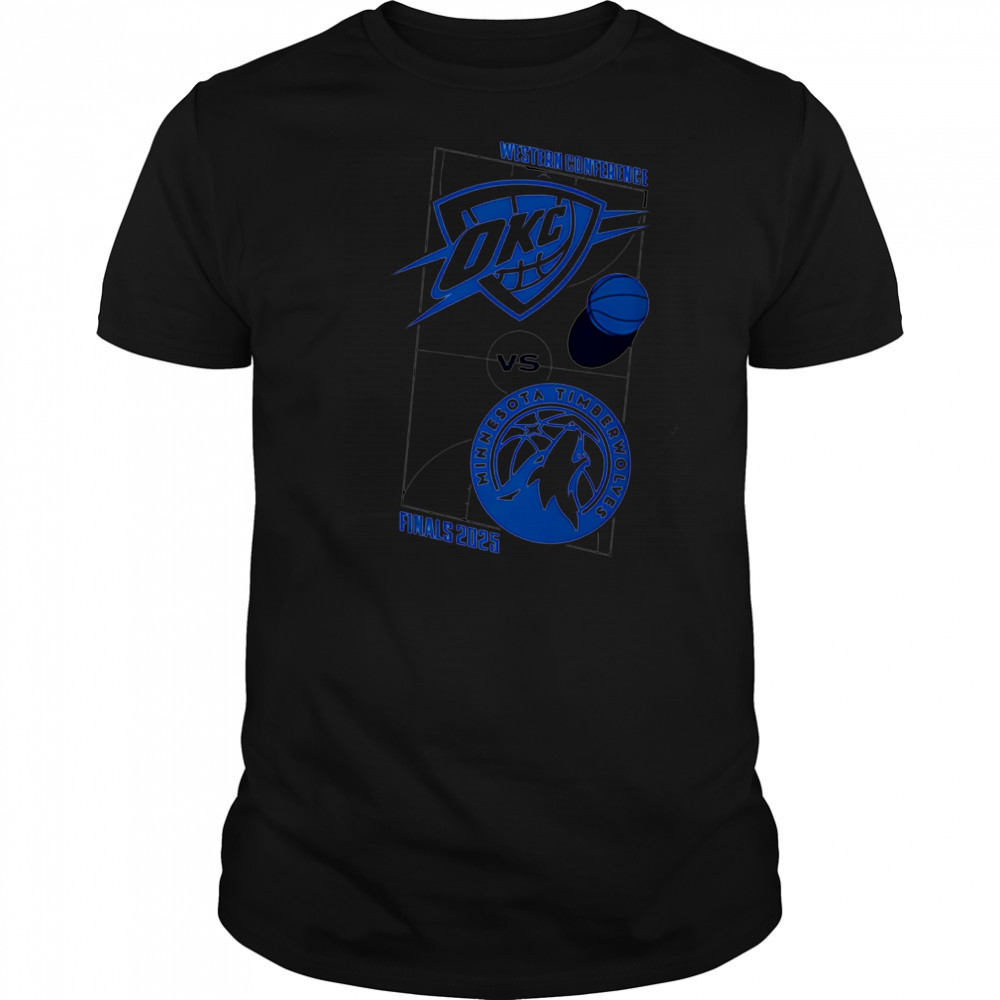 Oklahoma City Thunder vs Minnesota Timberwolves 2025 Western Conference Finals shirt