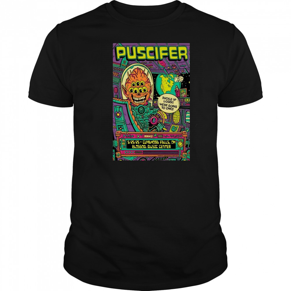 Puscifer Blossom Music Center Cuyahoga Falls OH May 25 2025 Concert t-shirt