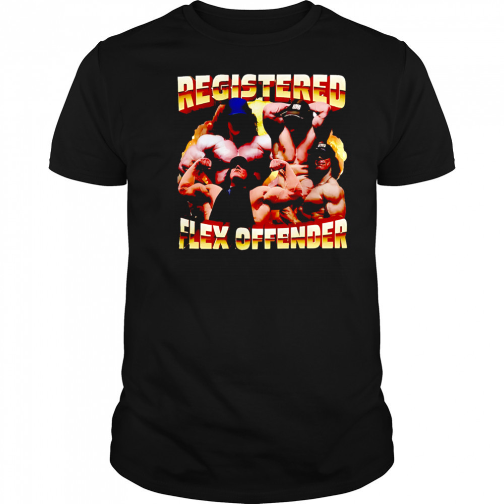Registered Lex Offender Funny Gym Meme shirt
