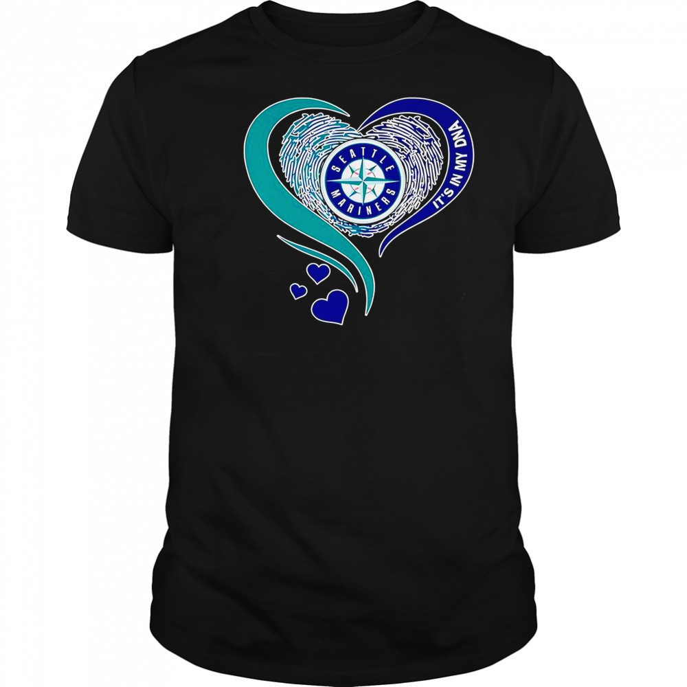 Seattle Mariners Baseball It’s In My DNA Heart T-Shirt