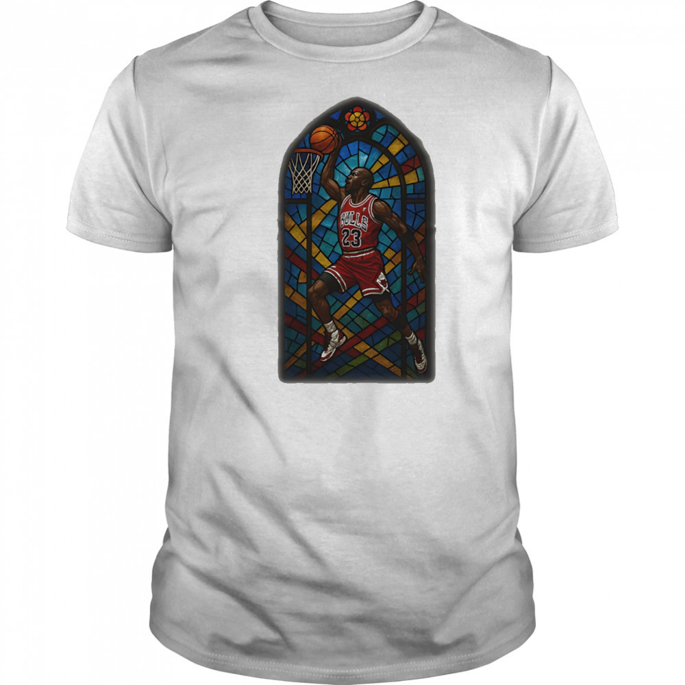 Stained glass Michael Jordan shirt