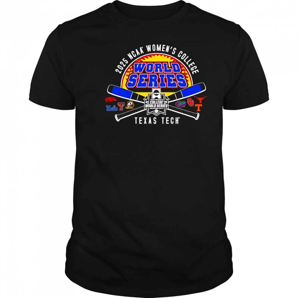 Texas Tech 2025 Softball College World Series Cross Bats shirt
