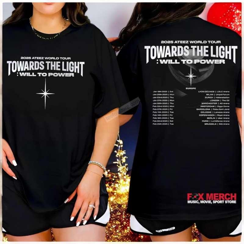 Ateez World Tour 2025 Towards The Light Will to Power Shirt