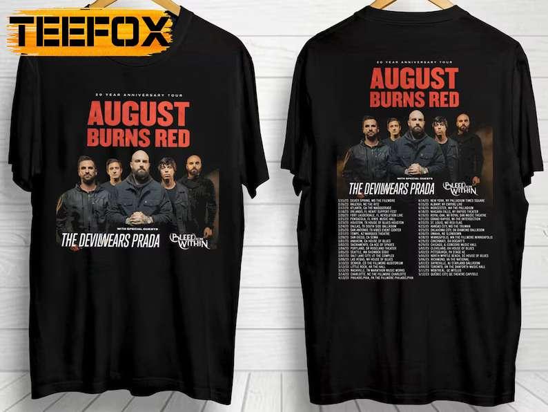 August Burns Red The Devil Wears Prada and Bleed From Within's Tour 2023 T-Shirt