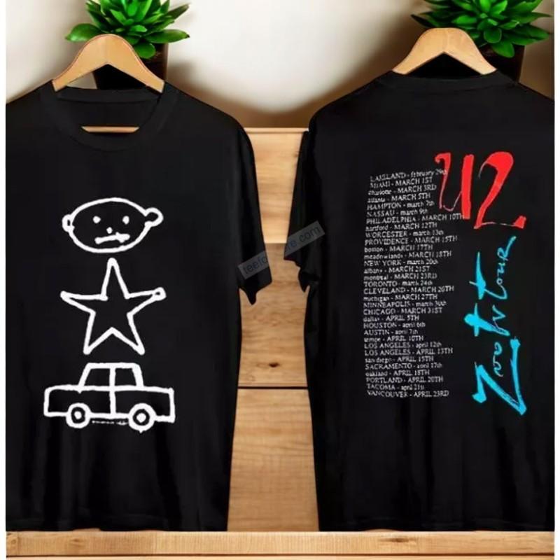 Baby Achtung Zoo Tv Tour U2 1991 Rock Shirt