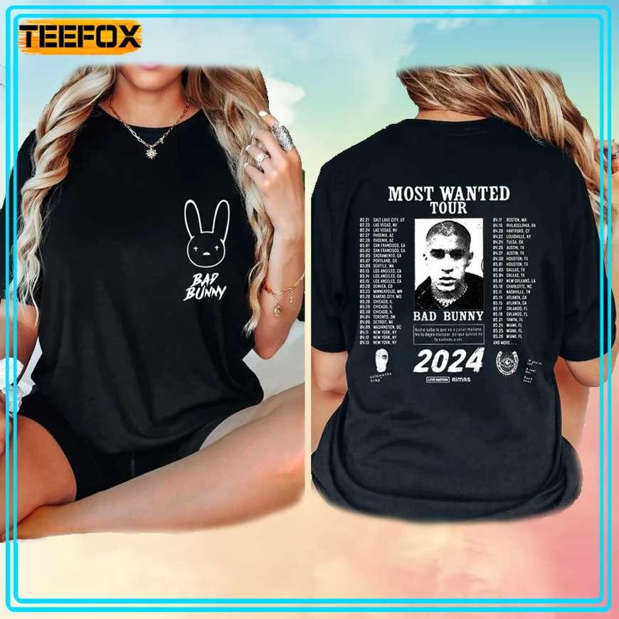 Bad Bunny Most Wanted Tour 2024 T-Shirt