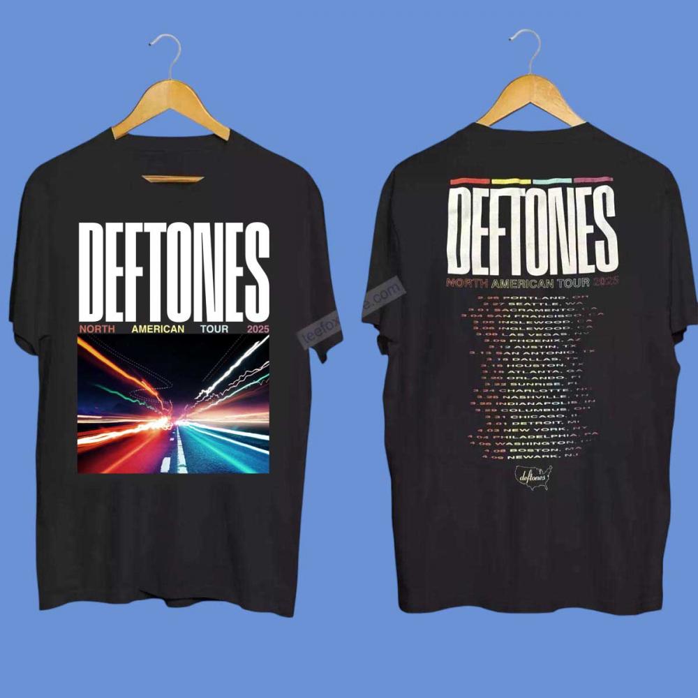 Deftones 2025 North American Tour Concert T-Shirt