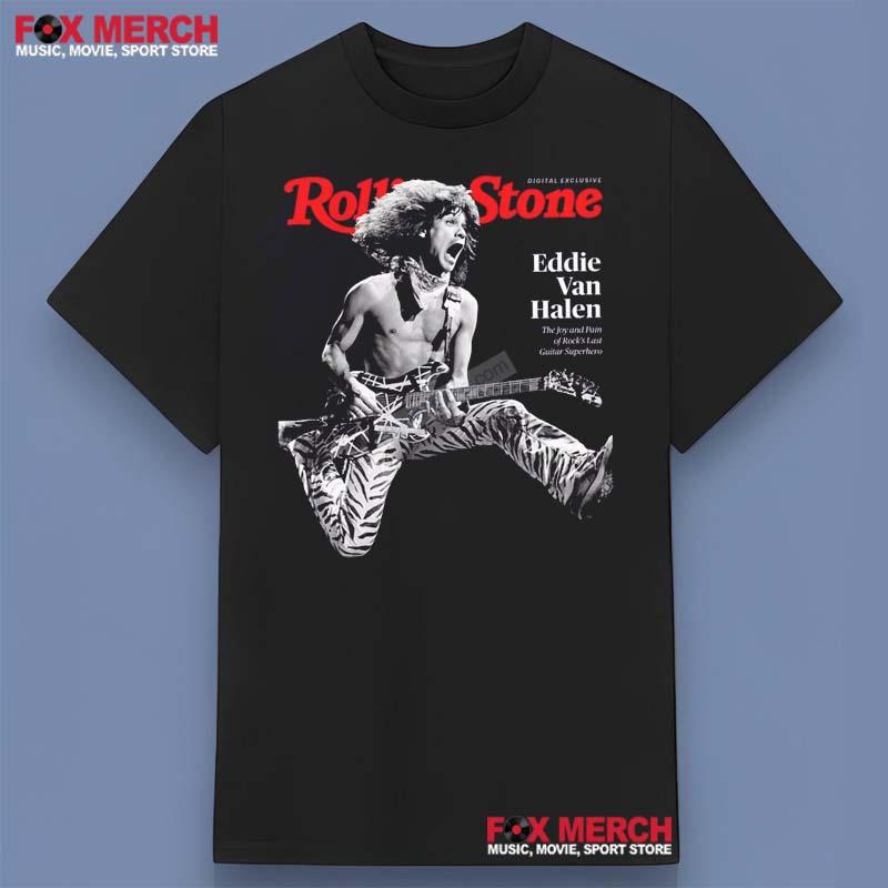 Eddie Van Halen Rolling Stone Guitarist Shirt