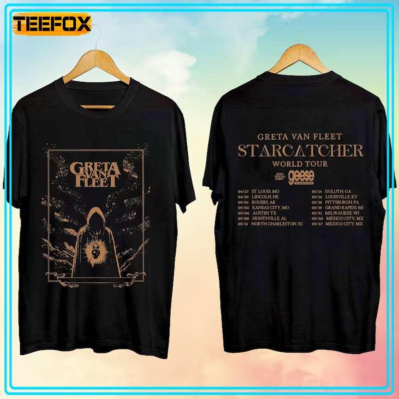 Greta Van Fleet Starcatcher World Tour 2024 Concert Dates T-Shirt