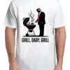 Grill Baby Grill Funny Trump Silhouette 4th of July BBQ T-Shirt
