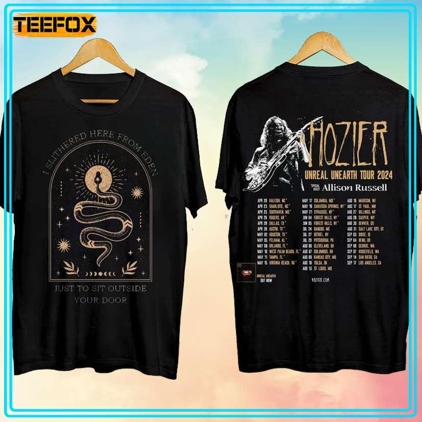 Hozier Unreal Unearth Tour 2024 Concert T-Shirt