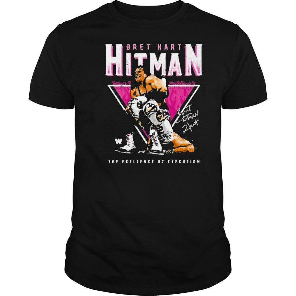 Bret Hart Sharpshooter Triangle Wht T-Shirt