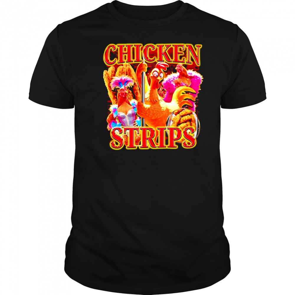 Chicken Strips graphic funny shirt