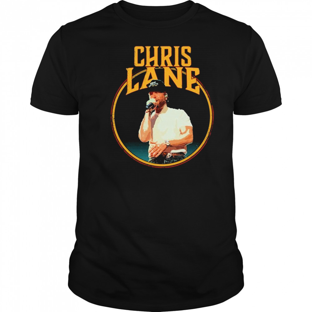 Chris Lane Boots Tour Circle Photo T-shirt