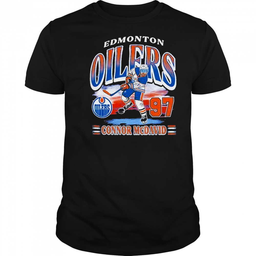 Connor McDavid Edmonton Oilers ’47 Franklin Player Name Number NHL shirt