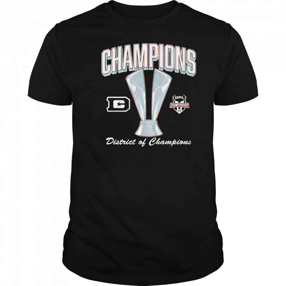 DC Defenders 2025 UFL Champions trophy shirt
